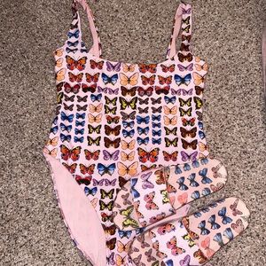 Authentic Versace swimsuit and slides!!!!!